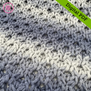 PDF: Finger Knit Honeycomb Blanket Pattern - Image 2