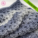 PDF: Finger Knit Honeycomb Blanket Pattern