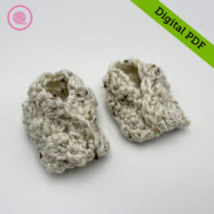 PDF: Crochet Marshmallow Baby Moccasins Pattern - Image 4
