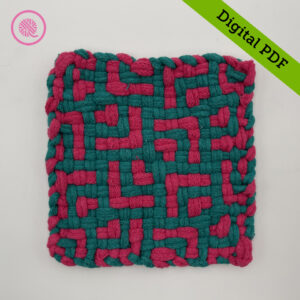 PDF: Woven Tiny Intersecting Corners Potholder Pattern - Image 3