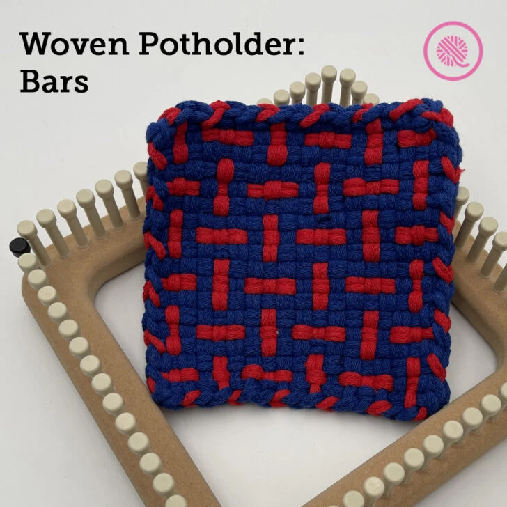 Learn to weave the Bars Potholder!