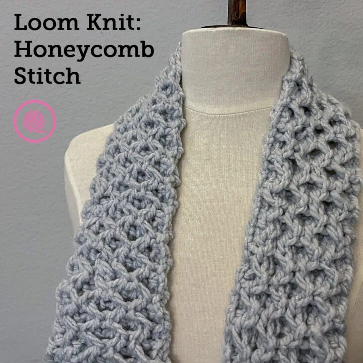 How to Loom Knit the Honeycomb Stitch