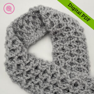 PDF: Loom Knit Honeycomb Scarf Pattern