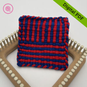 PDF: Woven Half and Half Stripes Potholder Pattern - Image 2