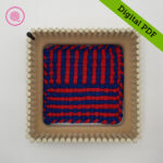 PDF: Woven Half and Half Stripes Potholder Pattern