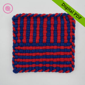 PDF: Woven Half and Half Stripes Potholder Pattern - Image 3