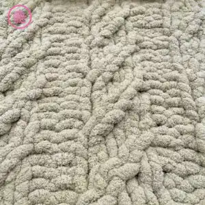 loom knit the mock cable rib stitch