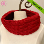 PDF: Needle Knit Licorice Cowl Pattern