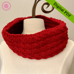 PDF: Needle Knit Licorice Cowl Pattern
