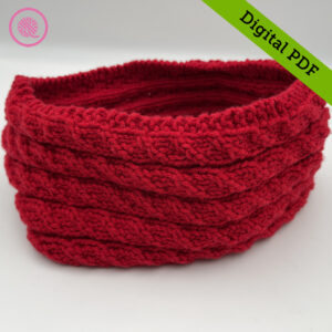 PDF: Needle Knit Licorice Cowl Pattern - Image 3
