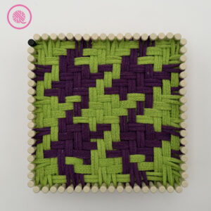 houndstooth twill weaving pattern