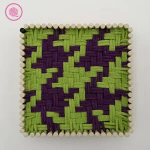 houndstooth twill weaving pattern