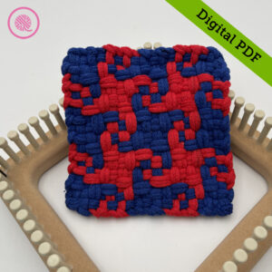 PDF: Woven Four Pinwheels Potholder Pattern - Image 3