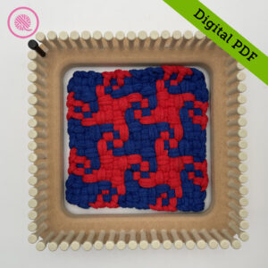 PDF: Woven Four Pinwheels Potholder Pattern