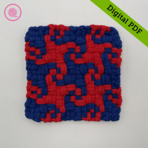 PDF: Woven Four Pinwheels Potholder Pattern - Image 2
