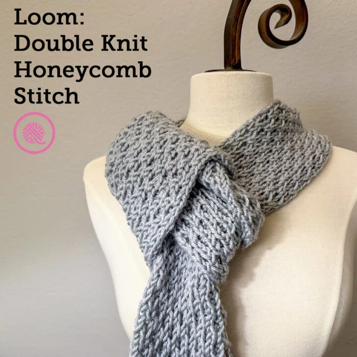 Learn to Loom: Double Knit Honeycomb Stitch