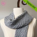 PDF: Loom Double Knit Honeycomb Scarf Pattern