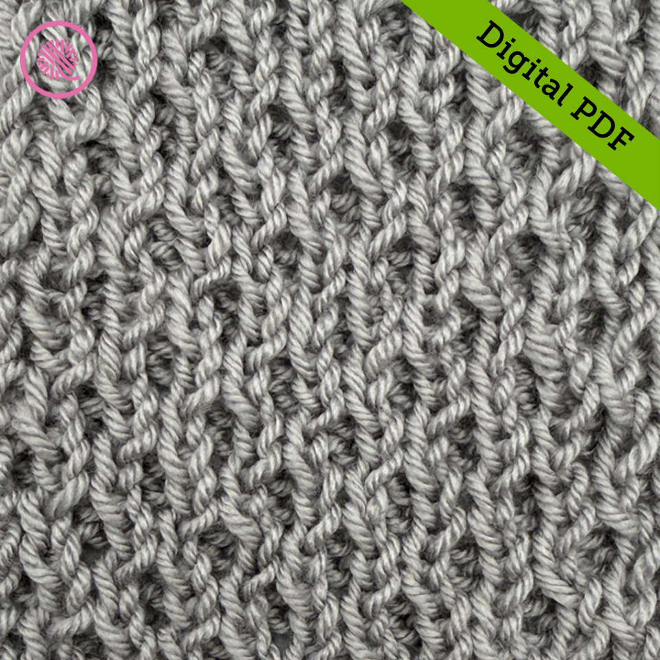 PDF: Loom Double Knit Honeycomb Scarf Pattern - Image 3