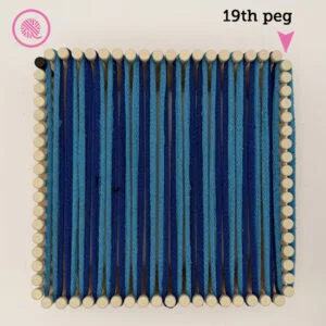 criss cross design warp setup