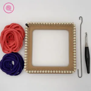 checked pinwheel potholder supplies