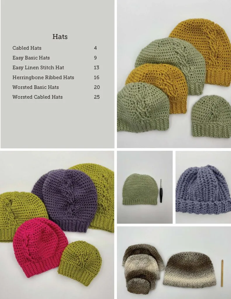 37 crochet patterns hats