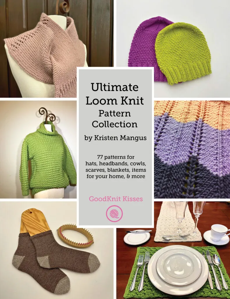 loom knit pattern collection cover