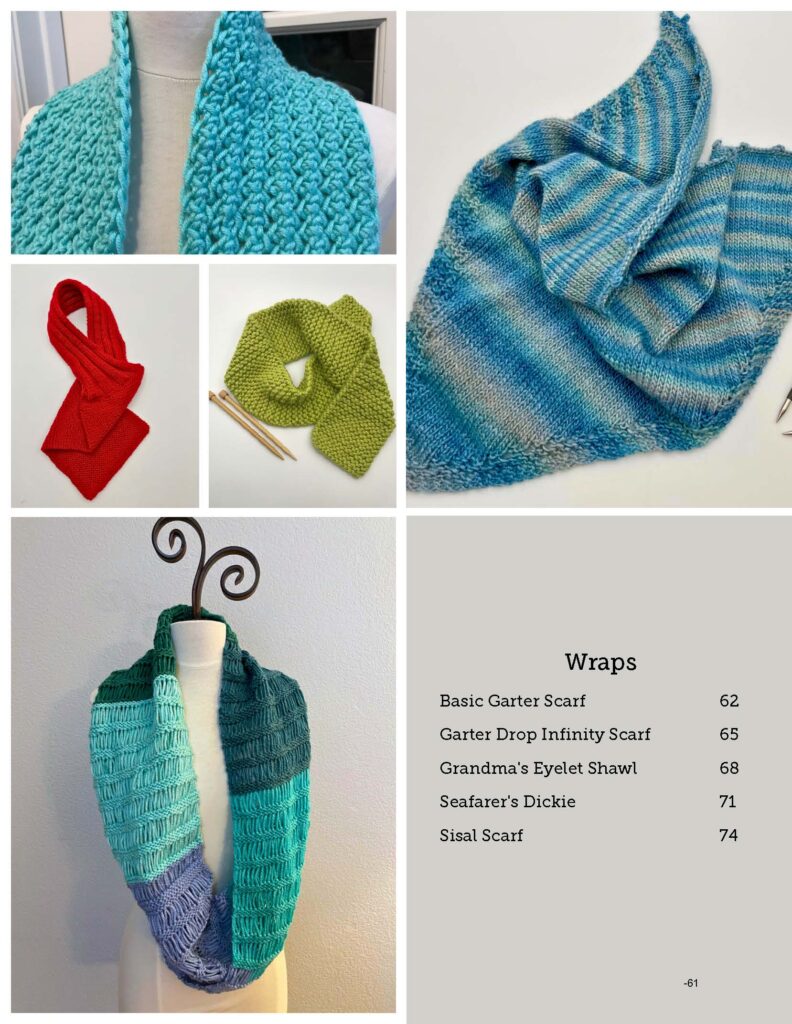 55 knitting patterns wraps