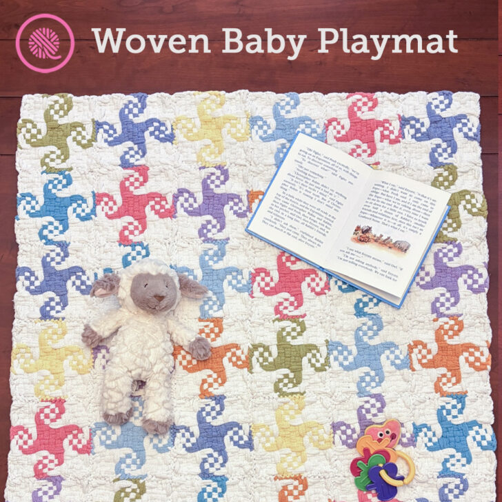 Cozy and Colorful Pinwheel Baby Playmat!