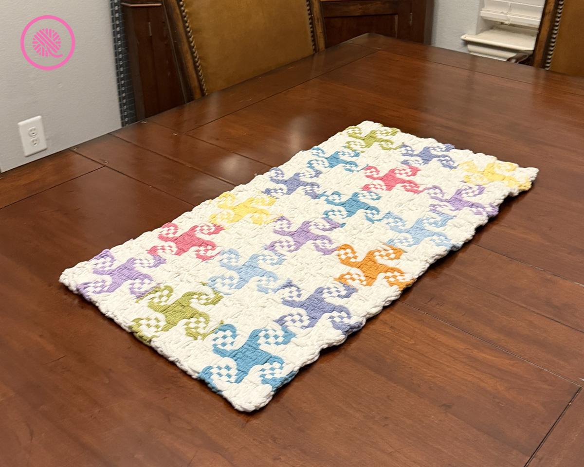 Weave the Pinwheel Trivet Runner! - GoodKnit Kisses