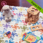 PDF: Woven Pinwheel Baby Playmat Pattern
