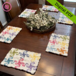 PDF: Woven  Pinwheel Placemat Pattern