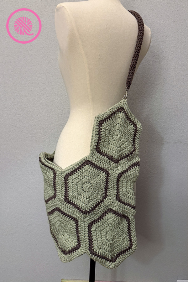 crochet boho inspired crossbody bag