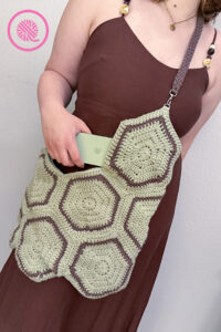 crochet boho inspired crossbody bag