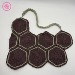 loom knit boho inspired crossbody bag