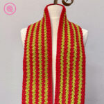 PDF: Crochet Holiday Pinstripe Scarf