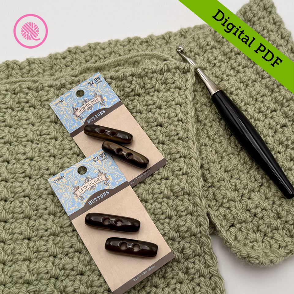 PDF: Crochet Easy Textured Toggle Cowl Pattern - Image 4